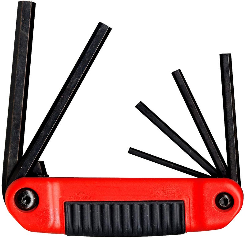 Eklind Tool EKLIND 25611 Ergo-Fold Fold-up Hex Key allen wrench - 6pc set SAE Inch Sizes 5/32-3/8 - Image 1